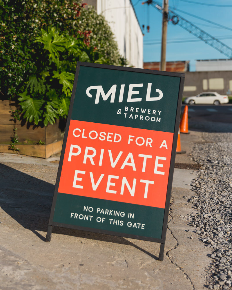 Private Event sign