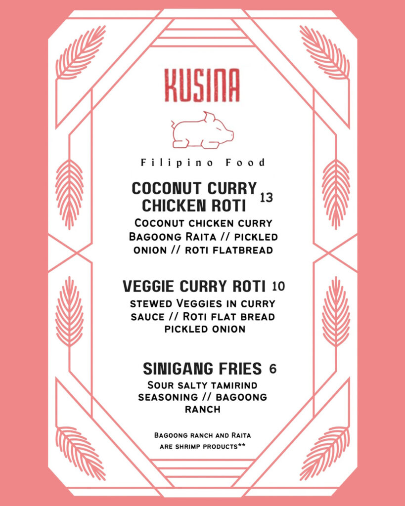 Kusina menu for May 13 2024
