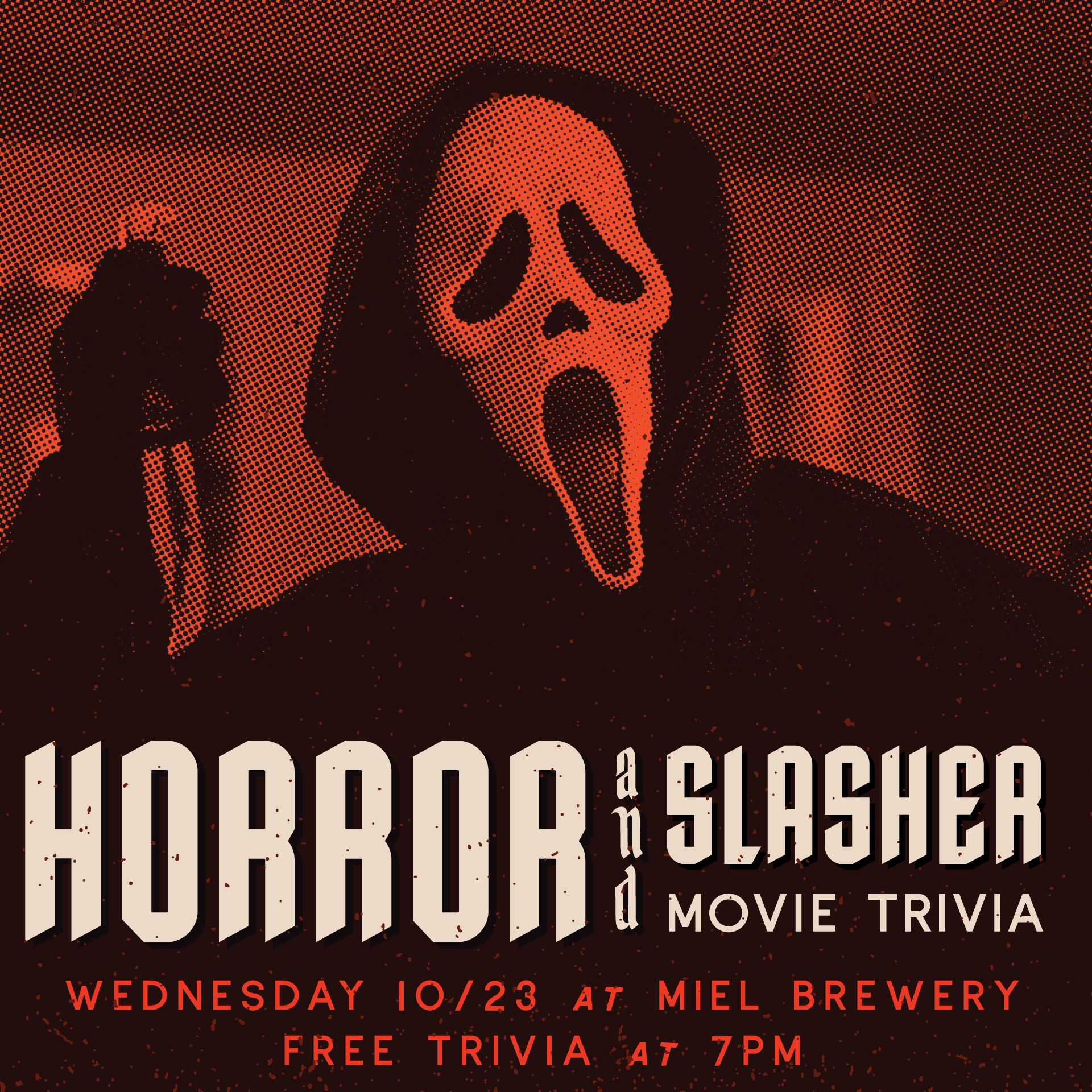 Halloween Horror & Slasher Movie Trivia event flyer