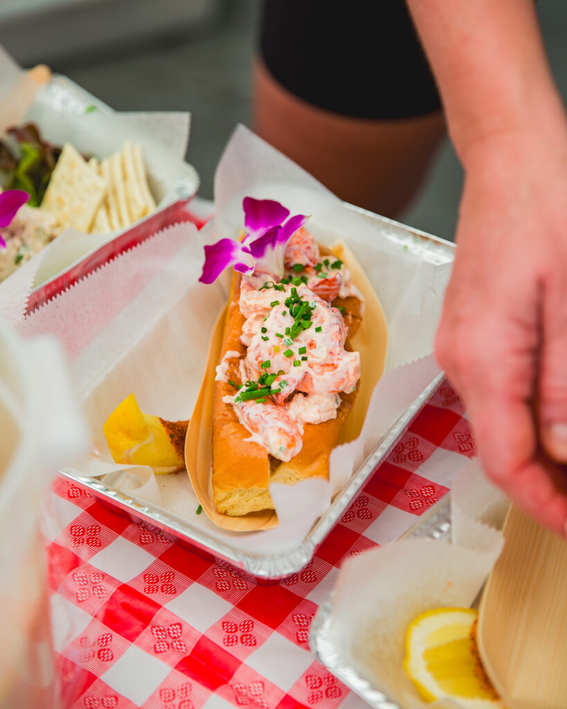 The Nell Shell pop up lobster roll at Miel Brewery vertical