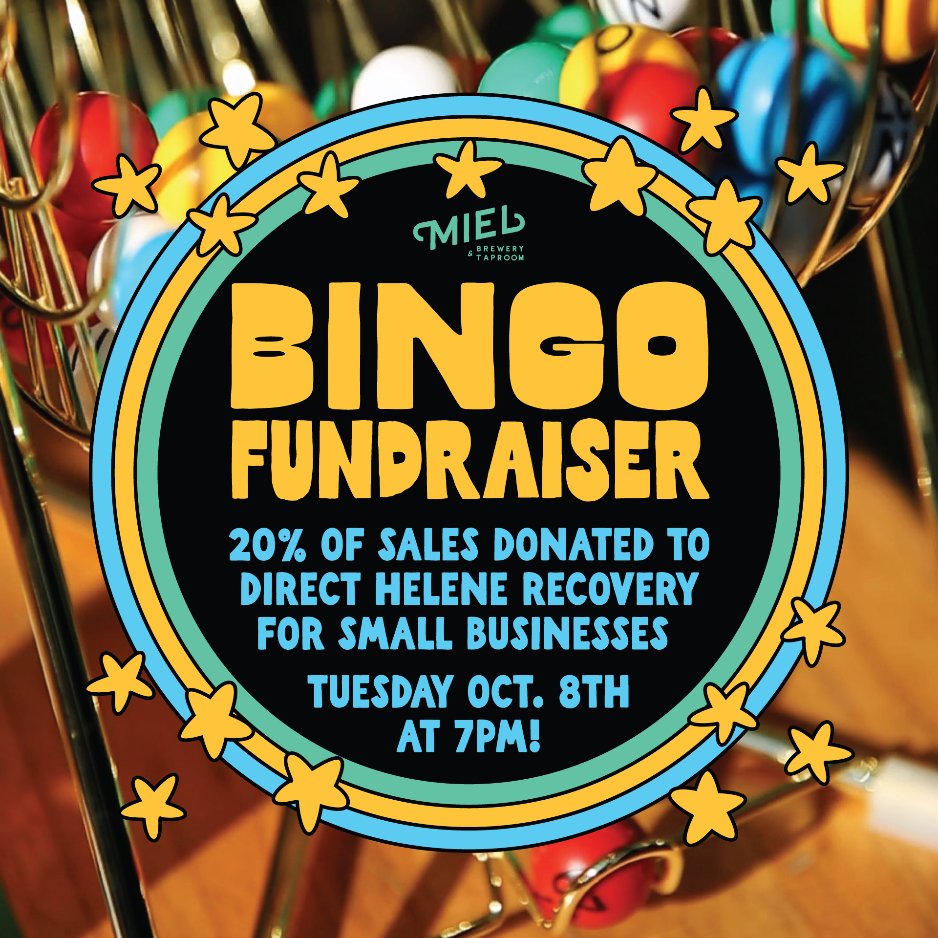 Fundraiser Bingo: Small breweries Impacted by Helene flyer