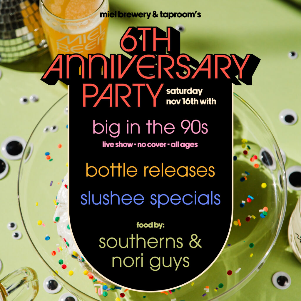 6th Anniversary Party with Big in the 90s Band square flyer